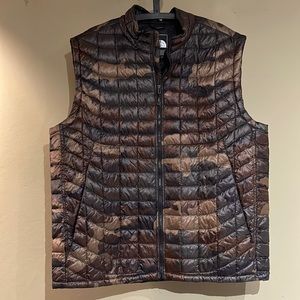 The North Face Thermoball Vest - Brown / Tan Camo Camouflage - Men’s XL